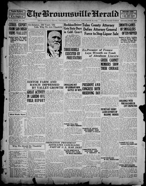 The Brownsville Herald (Brownsville, Tex.), Vol. 29, No. 147, Ed. 1 Thursday, November 30, 1922
