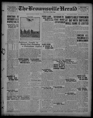 The Brownsville Herald (Brownsville, Tex.), Vol. 30, No. 128, Ed. 1 Thursday, November 8, 1923