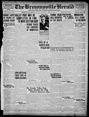 Primary view of object titled 'The Brownsville Herald (Brownsville, Tex.), Vol. 30, No. 284, Ed. 1 Sunday, April 13, 1924'.