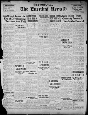 The Brownsville Evening Herald (Brownsville, Tex.), Vol. 32, No. 63, Ed. 1 Thursday, September 4, 1924