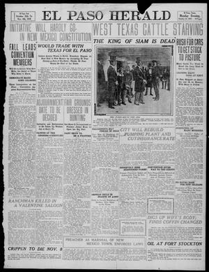 El Paso Herald (El Paso, Tex.), Ed. 1, Monday, October 24, 1910