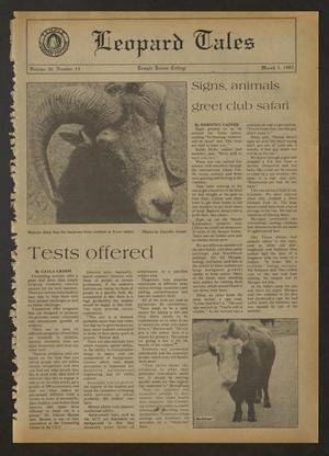Leopard Tales (Temple, Tex.), Vol. 36, No. 13, Ed. 1 Friday, March 5, 1982