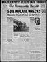 Thumbnail image of item number 1 in: 'The Brownsville Herald (Brownsville, Tex.), Vol. 37, No. 264, Ed. 1 Monday, March 25, 1929'.