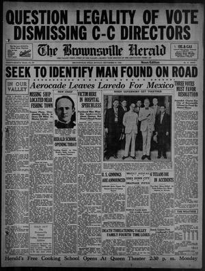 Primary view of object titled 'The Brownsville Herald (Brownsville, Tex.), Vol. 38, No. 83, Ed. 2 Monday, September 23, 1929'.