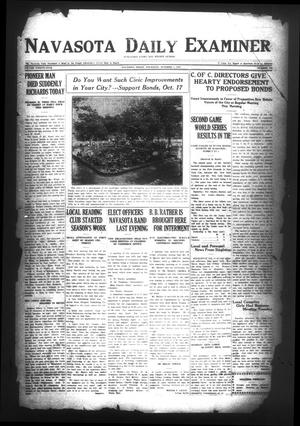 Primary view of object titled 'Navasota Daily Examiner (Navasota, Tex.), Vol. 25, No. 219, Ed. 1 Thursday, October 5, 1922'.