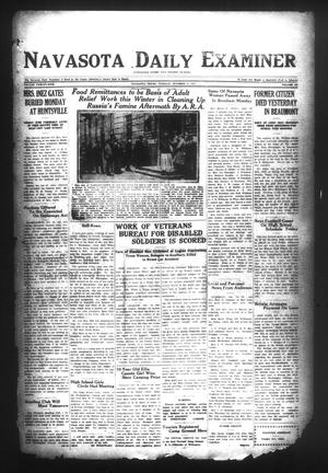 Primary view of object titled 'Navasota Daily Examiner (Navasota, Tex.), Vol. 25, No. 229, Ed. 1 Tuesday, October 17, 1922'.
