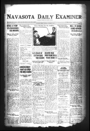 Primary view of object titled 'Navasota Daily Examiner (Navasota, Tex.), Vol. 25, No. 233, Ed. 1 Saturday, October 21, 1922'.
