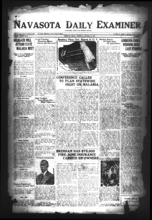 Primary view of object titled 'Navasota Daily Examiner (Navasota, Tex.), Vol. 25, No. 237, Ed. 1 Thursday, October 26, 1922'.