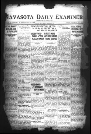 Navasota Daily Examiner (Navasota, Tex.), Vol. 25, No. 240, Ed. 1 Monday, October 30, 1922