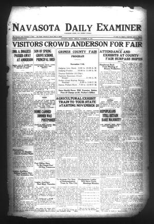 Navasota Daily Examiner (Navasota, Tex.), Vol. 25, No. 250, Ed. 1 Friday, November 10, 1922