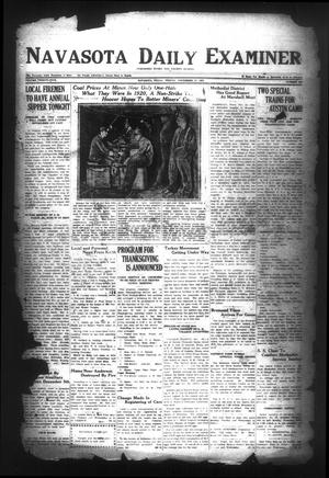 Navasota Daily Examiner (Navasota, Tex.), Vol. 25, No. 261, Ed. 1 Friday, November 24, 1922