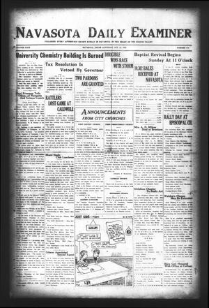 Primary view of object titled 'Navasota Daily Examiner (Navasota, Tex.), Vol. 29, No. 214, Ed. 1 Saturday, October 16, 1926'.