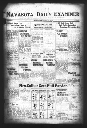 Navasota Daily Examiner (Navasota, Tex.), Vol. 29, No. 244, Ed. 1 Saturday, November 20, 1926