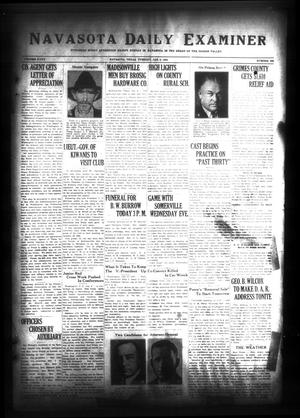 Primary view of object titled 'Navasota Daily Examiner (Navasota, Tex.), Vol. 35, No. 282, Ed. 1 Tuesday, January 9, 1934'.
