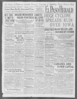 Primary view of object titled 'El Paso Herald (El Paso, Tex.), Ed. 1, Saturday, June 6, 1914'.
