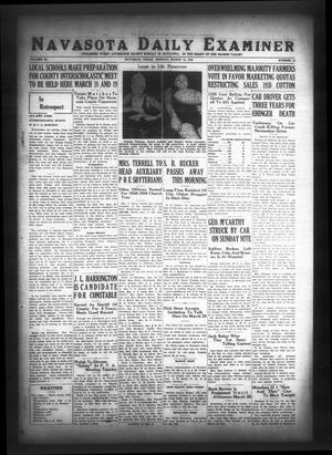 Navasota Daily Examiner (Navasota, Tex.), Vol. 40, No. 14, Ed. 1 Monday, March 14, 1938