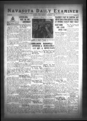 Navasota Daily Examiner (Navasota, Tex.), Vol. 40, No. 165, Ed. 1 Wednesday, September 7, 1938