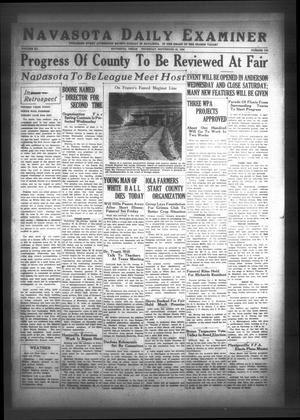 Navasota Daily Examiner (Navasota, Tex.), Vol. 40, No. 178, Ed. 1 Thursday, September 22, 1938