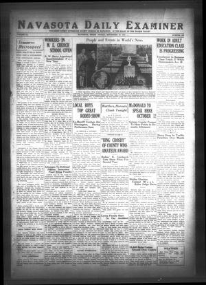 Primary view of object titled 'Navasota Daily Examiner (Navasota, Tex.), Vol. 40, No. 185, Ed. 1 Friday, September 30, 1938'.
