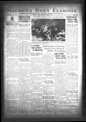 Navasota Daily Examiner (Navasota, Tex.), Vol. 40, No. 210, Ed. 1 Saturday, October 29, 1938