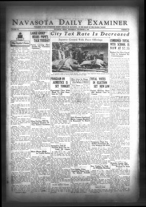 Navasota Daily Examiner (Navasota, Tex.), Vol. 40, No. 219, Ed. 1 Wednesday, November 9, 1938