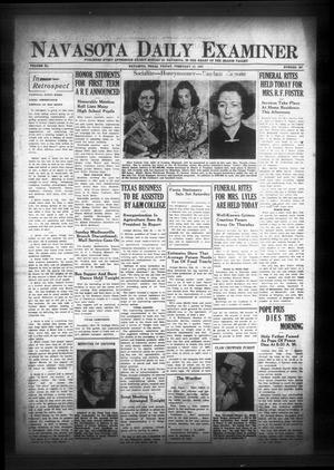 Navasota Daily Examiner (Navasota, Tex.), Vol. 40, No. 297, Ed. 1 Friday, February 10, 1939