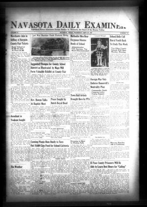 Navasota Daily Examiner (Navasota, Tex.), Vol. 44, No. 174, Ed. 1 Wednesday, September 20, 1939