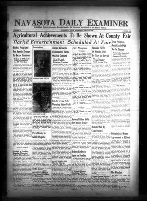 Navasota Daily Examiner (Navasota, Tex.), Vol. 44, No. 180, Ed. 1 Wednesday, September 27, 1939