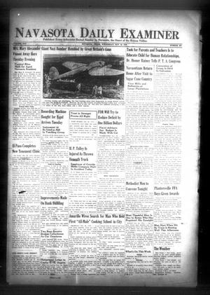 Primary view of object titled 'Navasota Daily Examiner (Navasota, Tex.), Vol. 45, No. 227, Ed. 1 Wednesday, November 22, 1939'.