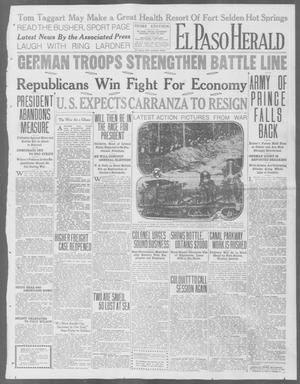 Primary view of object titled 'El Paso Herald (El Paso, Tex.), Ed. 1, Saturday, September 19, 1914'.