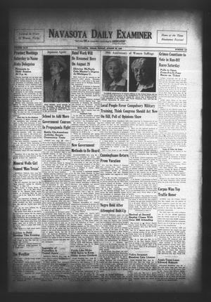 Navasota Daily Examiner (Navasota, Tex.), Vol. 46, No. 148, Ed. 1 Friday, August 23, 1940