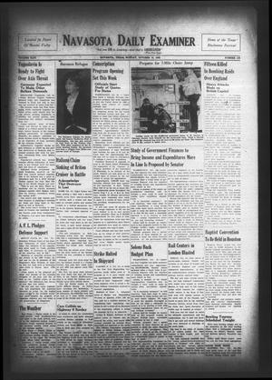 Primary view of object titled 'Navasota Daily Examiner (Navasota, Tex.), Vol. 46, No. 192, Ed. 1 Monday, October 14, 1940'.