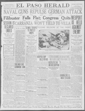 Primary view of object titled 'El Paso Herald (El Paso, Tex.), Ed. 1, Saturday, October 24, 1914'.