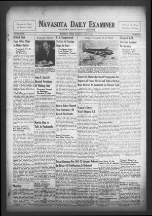 Navasota Daily Examiner (Navasota, Tex.), Vol. 47, No. 78, Ed. 1 Saturday, June 7, 1941
