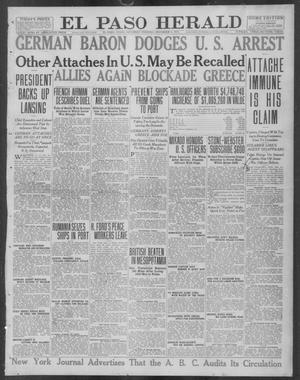 Primary view of object titled 'El Paso Herald (El Paso, Tex.), Ed. 1, Saturday, December 4, 1915'.