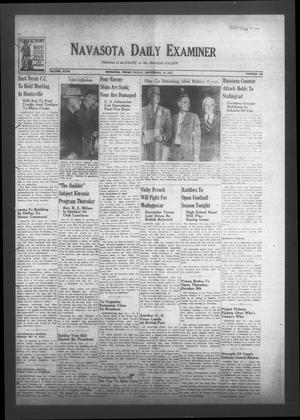Navasota Daily Examiner (Navasota, Tex.), Vol. 47, No. 162, Ed. 1 Friday, September 18, 1942