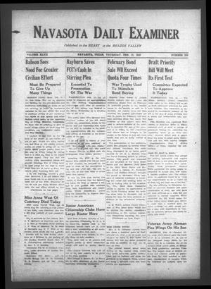Primary view of object titled 'Navasota Daily Examiner (Navasota, Tex.), Vol. 47, No. 295, Ed. 1 Thursday, February 18, 1943'.