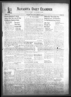 Primary view of object titled 'Navasota Daily Examiner (Navasota, Tex.), Vol. 47, No. 301, Ed. 1 Friday, February 26, 1943'.