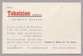 Primary view of [Annotated Business Cards from Tokatzian Brothers]