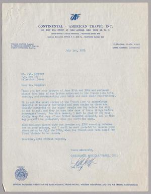 [Letter from Lee Guth to D. W. Kempner, July 1, 1954]