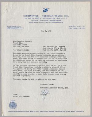 [Letter from Lee Guth to Patricia Rockwell, July 1, 1954]