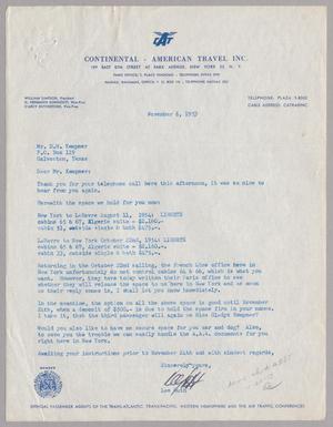 [Letter from Lee Guth to D. W. Kempner, November 6, 1953]