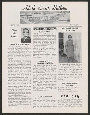 Adath Emeth Bulletin, May 8, 1964
