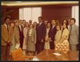Photograph: [Photograph of Lee Brown and Kathy Whitmire with City Employees]