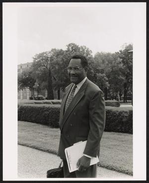 [Photograph of Lee Brown at Rice University]