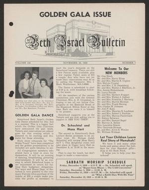 Primary view of object titled 'Beth Israel Bulletin, Volume 105, Number 7, November 1959'.
