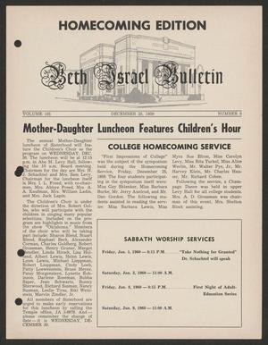 Beth Israel Bulletin, Volume 105, Number 8, December 1959