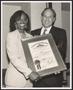 Photograph: [Photograph of Clarease Rankin Yates Holding a Certificate]