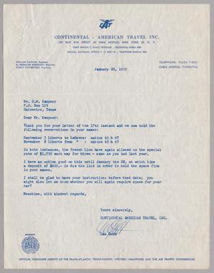 [Letter from Lee Guth to D. W. Kempner, January 20, 1955]