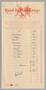 Primary view of [Itemized Invoice for Hotel Du Lion Rouge: 1955/1956]